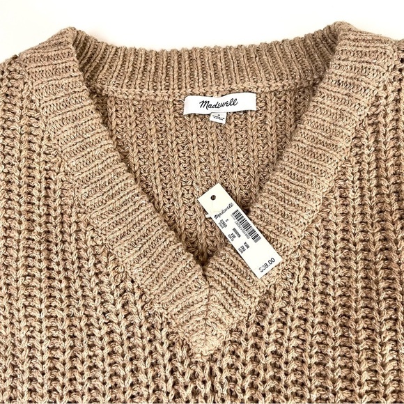 NWT Madewell Pleat-Sleeve Wool Silk Blend Sweater Small - Picture 8 of 14